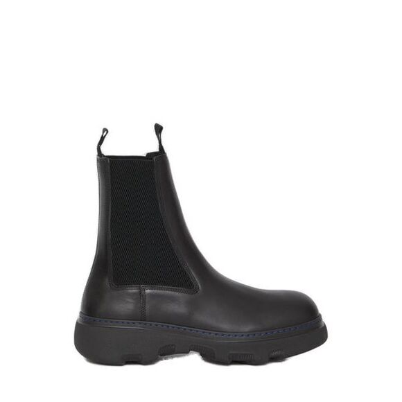 Elasticated-Panel Leather Chelsea Boots for Men in Black (Fall/Winter 2023) - Picture 1 of 3